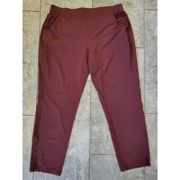 Eddie Bauer Pants - Womens Eddie Bauer Lightweight Poly Blend Ankle Pant Dusty Rose Size L Pockets